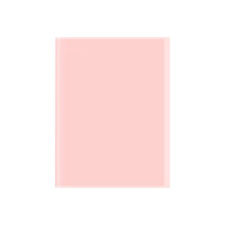 Præsentationsmappe, ringbind med gennemsigtige plastiklommer, A4-visningssider fleksibelt omslag, rød