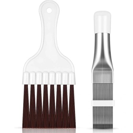 2 st Luftkonditioneringsflänsar Kam Rostfria stålflänsar Kam Kondensorflänsar Kamborste Kylfläns