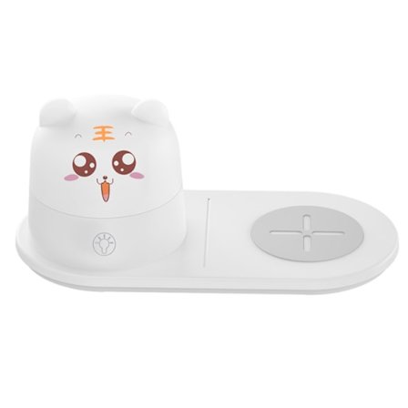 Blue Dream Lampe de chevet med trådløs oplader USB-opladning