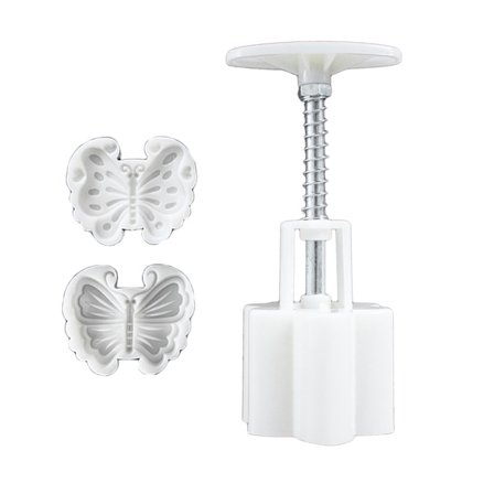 Plast Moon Cake Form Mid Autumn DIY Hand Press 50/65g Cookie Stamp Bakery Tool