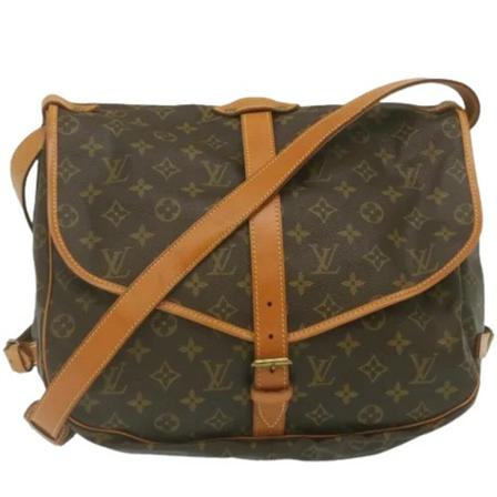 Louis Vuitton Vintage, Pre-owned Canvas louis-vuitton-bags Bruin, Dames, Maat:ONE Size
