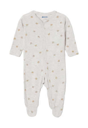 RIKIKI Pyjamas med tryckknappar ALEX Sovplagg Grå 50