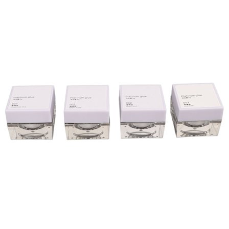 Platinum Glitter Nagel Gel Set 4 Högdensitetsfärger för Salongsmanikyr