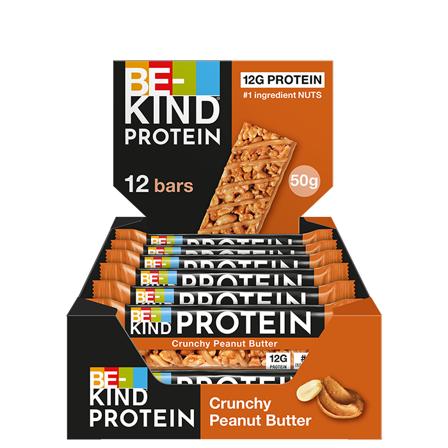 Be-kind 12 x Protein Bar 50 g Crunchy Peanøttsmør