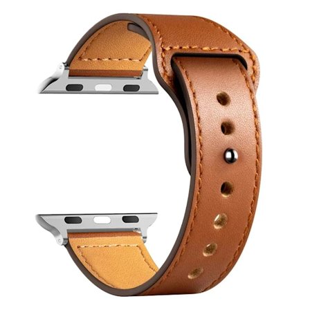 kompatibel med Apple Watch-reim Ultra 2 49mm 44mm 40mm 38/42mm sportsloop armbånd iWatch serie 9 8 7 3 4 5 6 se 41/45mm Brun 2 49mm 42mm 44mm 45mm