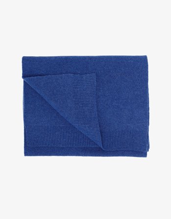 Merino Wool Scarf - Royal Blue - One Size
