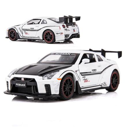 Nissan Gtr R35 bilmodell med ljus & öppningsbar dörr musical