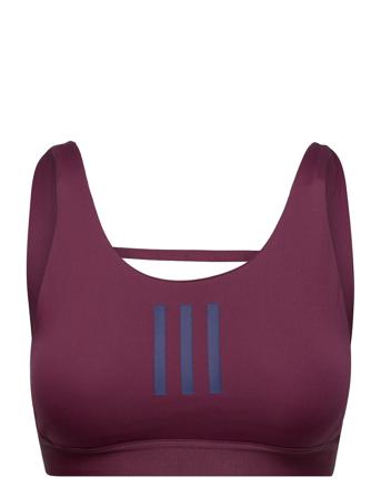 Don't Rest 3-Stripes Medium Support Sports Bra W Purple Adidas Performance