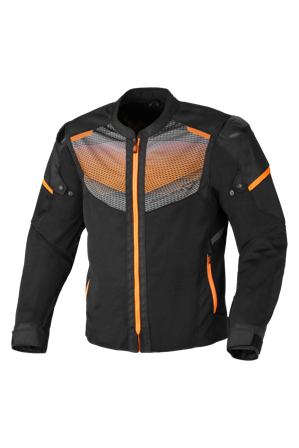 Chaqueta De Moto Macna Orcano 2.0 Negro/Naranja M