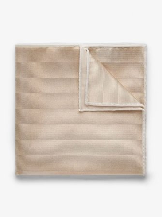 John Henric Men's Champagnerfarbenes Einstecktuch Size Onesize