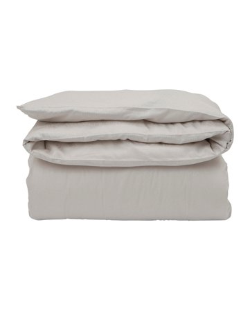 Lexington Hotel sateen duvet cover in light beige jacquard