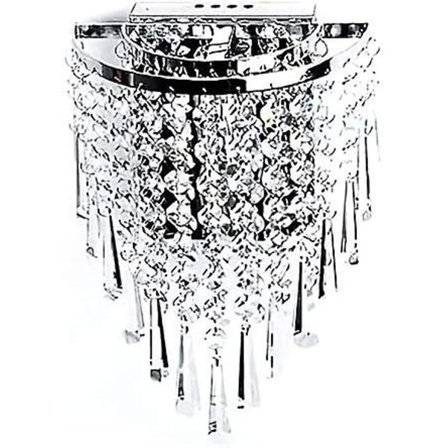 Moderne Krystalvæglampe Krom Vægskænkevæglampe Til Stue Badeværelse Hjem Indendørs Belysning Deco