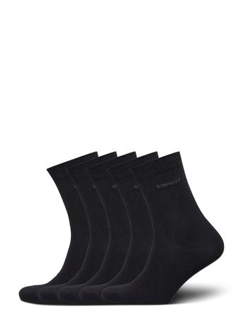 Solid So 5P Lingerie Socks Regular Socks Svart Esprit Socks