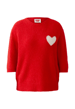 Oui Stickad tröja Tröjor Dam Flerfärgad 44