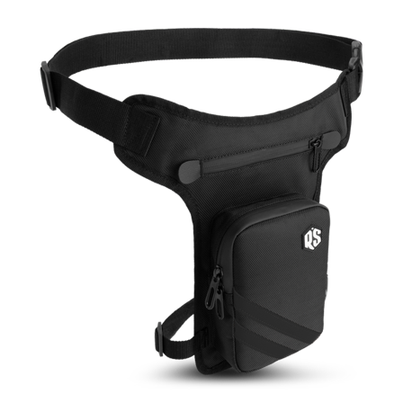 Rusty Stitches Gordon V2 Thigh Bag Black