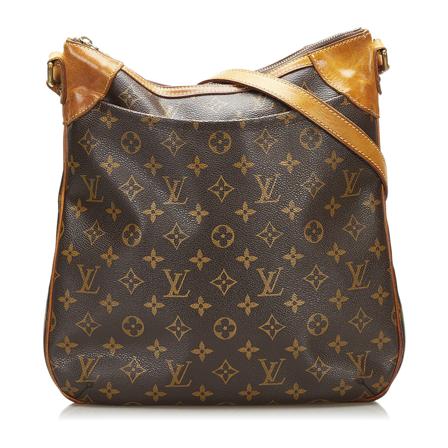 Louis Vuitton Vintage Monogram Odeon MM Canvas Monogram Canvas France Brun, Dame Vintage Tasker, Størrelse: ONE Size