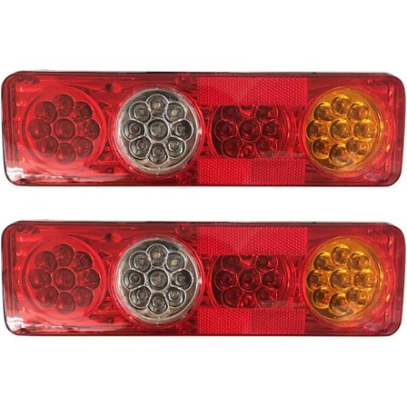 Bilbakljus 2st 12V 36 Led Bakljus 6 Funktioner Släpvagn Släpvagn Husvagn Lastbil Bakljus