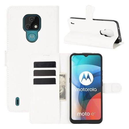 Classic Motorola Moto E7 Flip etui - Hvid White