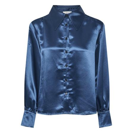 My Essential Wardrobe NillaMW Shirt Blå, Dame Skjorter