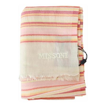 Missoni Missoni Multicolor Lined Cashmere Uni Wrap Halstørklæde Pink, Dame Tørklæder, Størrelse: ONE Size