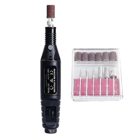 USB mini slibemaskine med 6 slibehoveder 3000-20000 4 roterende elektrisk boremaskine - Perfet