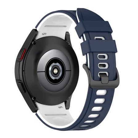 Samsung Galaxy Watch 4 / Watch 3 (41mm) dubbelfärgat klockarmband i silikon - Midnattsblå