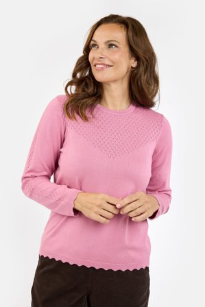 SIGNATURE - Langærmet Strik - Rosa