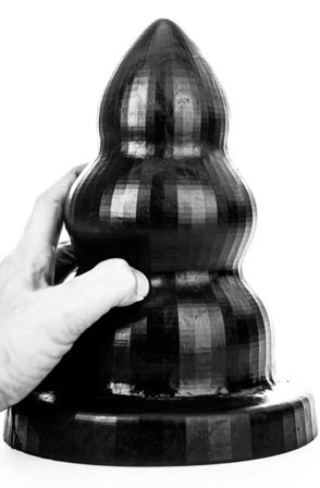 Kjøp All Black Triple Pleasure Medium - XL Buttplug | God pris
