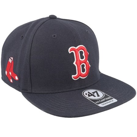 47 Brand - Azul Gorra - Boston Red Sox MLB Sure Shot Captain Navy Snapback @ Hatstore