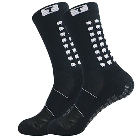 Herre- og damestrømper til fodbold, skridsikre, med greb mod vabler, til sport