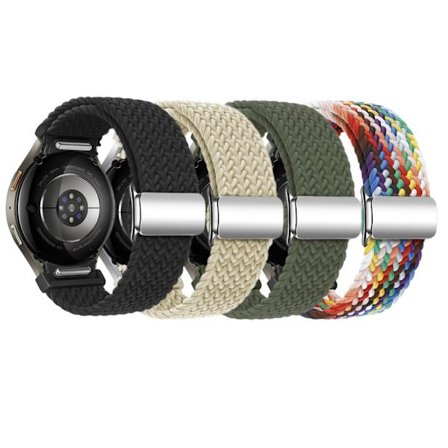 SKALO Flettet Tygarmbånd Samsung Watch 6 Classic 43mm/47mm - Vælg farve