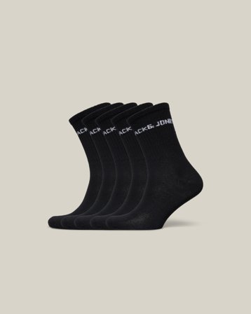 Jack & Jones JACREGEN TENNIS SOCK 5 PACK JNR NOOS Schwarz Strümpfe/Socken Jungen - Kids Brand Store