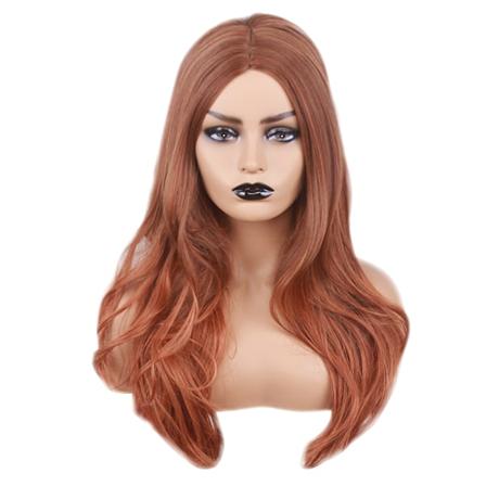 70cm Fashion Kvinner Lang Krøllete Syntetisk Hår Naturlig Fest Cosplay Parykk