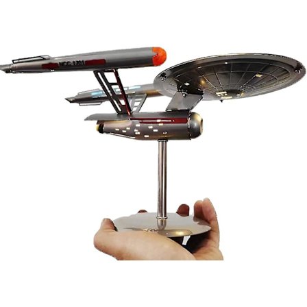 U.S.S. Enterprise Star Trek Modell NCC-1701 Replika, Rustfritt Stål Romskipmodell Ornament For Hjemmeinnredning Og Samling-FA-
