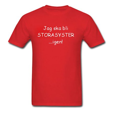 Barn T-shirt - Jag ska bli storasyster...igen!