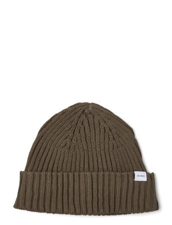 Walter Cotton Rib Beanie Kids Accessories Headwear Beanies Beige Les Deux