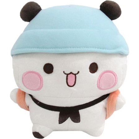 Bubu Dudu Plys, 20 cm sød panda bamse bamse dukke, pude til børn dreng pige fødselsdagsgave (hvid)