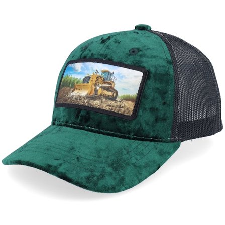 Kinder Calza Pennello - Grün trucker Cap - Kinder Bulldozer Velvet Green/Black Trucker @ Hatstore