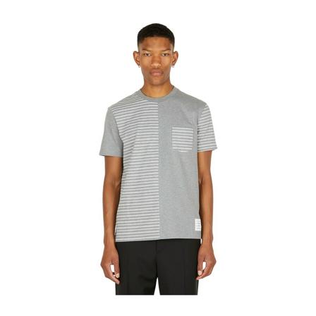Thom Browne Stripe T-Shirt Grå, Herre T-shirts