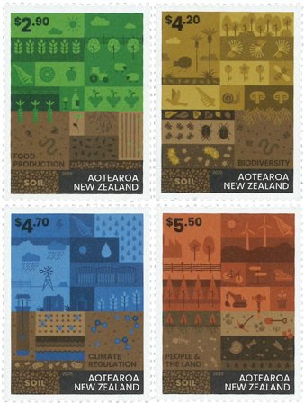 New Zealand - Livets grundlag - Postfrisk sæt 4v