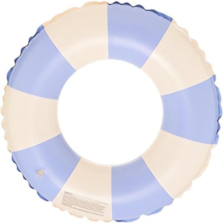 Oppblåsbar badering for voksne, badering bassengbøye, retro stripete PVC oppblåsbar bøye svømmebasseng bøye