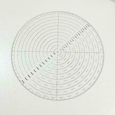 Plast Linjal Center Finder Kompass Circle Cutter