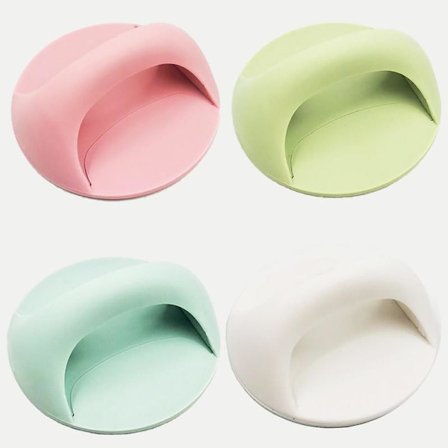 4-pak Selvklæbende Runde Trækhåndtag - Multifunktionel Møbelhjælp til Skabe, Skuffer, Glasdør