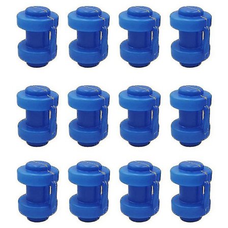 12 stk trampolinehetter 25 mm, trampoline endehetter for å feste sikkerhetsnettet til nettstengene til T