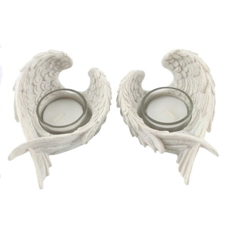 Something Different Änglavingar Tealight-hållare (2-pack) På