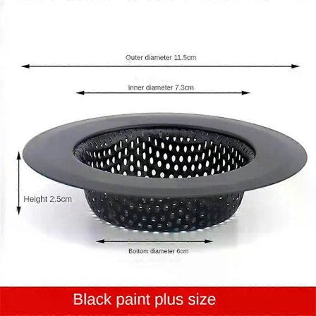 Vaskeservant Filter Slagg Skjerm Vask Sil Rustfritt Stål Trakt Anti-blokkering Oppvaskmaskin Gulvsluk Avløp Hår Sil