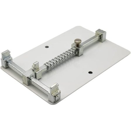 Universal PCB Holder - Jig Fixture Klemme Reparationsværktøj - Loddekit - Rustfrit Stål - Motherboard PCB Kredsløbskort Holder - 12 x 8cm