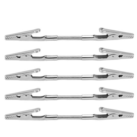 5 kpl:n kaksipäinen muistio pidike taipuisa tukeva kestävä metalli laaja sovellus vahva pidike valokuva pidike