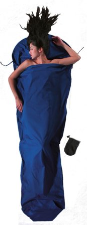 Cocoon Mummy Liner Cotton travel sheets Blue OneSize