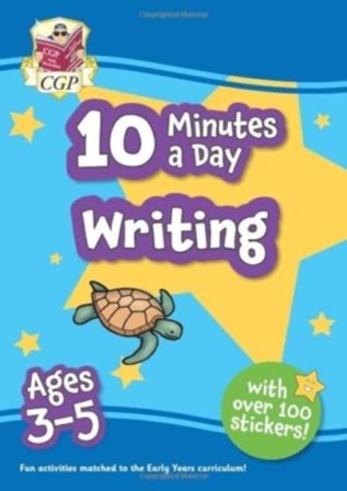 10 Minutes a Day Writing for Ages 3-5 (with over 100 stickers)